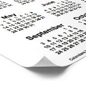 2023 Zonnebloemkalender van Janz Poster (Hoek)