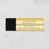 2023 zwart | Afstuderen van Pet van goudAfstudeerd Mini Visitekaartje (Achterkant)