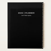 2023 Zwart en Goud Maandelijks/Weekelijks Niet-Ged Planner (Achterkant)