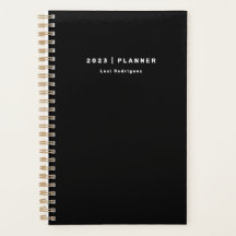 2023 Zwart en Wit Maandelijkse/Weekelijkse Planner