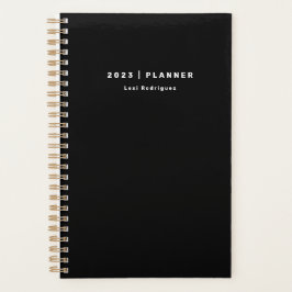 2023 Zwart en Wit Maandelijkse/Weekelijkse Planner