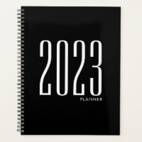 2023 Zwarte Wekelijkse Maandelijkse niet-gedateerd