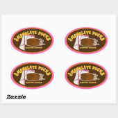 2024 10U Zuid Chocolade Pucks - Ovale Sticker (Vel)