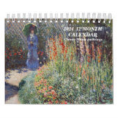 2024 12 MONTH CALENDAR Claude Monet paintings Kalender (Hoes)