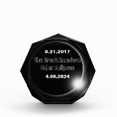 2024 & 2017 Dubbel Gedateerde Zonsverduistering Fotoblokken (Voorkant)