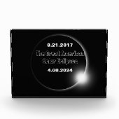 2024 & 2017 Dubbel Gedateerde Zonsverduistering Fotoblokken (Voorkant)