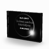 2024 & 2017 Dubbel Gedateerde Zonsverduistering Fotoblokken (Rechts)