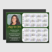 2024 2025 Agenda Corporate Photo Green Magnetic (Voorkant / Achterkant)