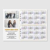 2024 2025 Calendar Gold Corporate 2 Photo Magnetic (Voorkant)