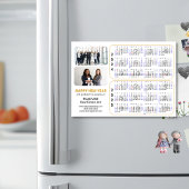 2024 2025 Calendar Gold Corporate 2 Photo Magnetic