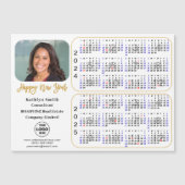2024 2025 Calendar Gold Corporate Photo Magnetic (Voorkant)