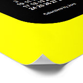 2024-2025 Gele Neon School Agenda van Janz Poster (Hoek)