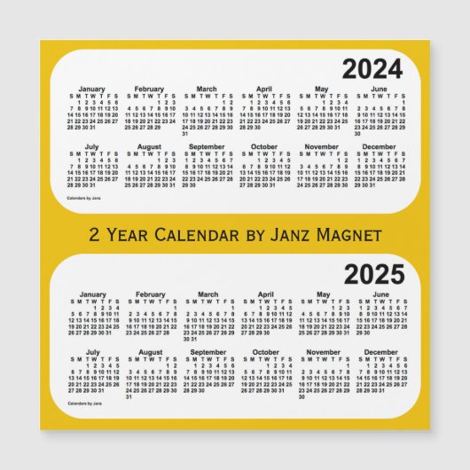 2024-2025 Gold 2 Year Agenda van Janz (Voorkant)