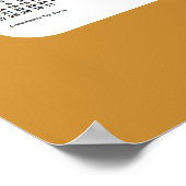 2024-2025 Gold 2 Year Wall Calendar van Janz Poster (Hoek)