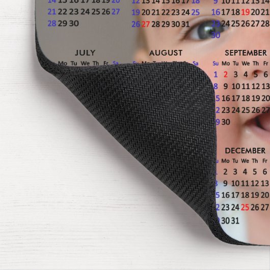 2024 - 2025 Kalender Aangepaste Volledige Foto US  Muismat (Hoek)