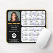 2024 - 2025 Kalender Gold Script Corporate Photo Muismat (Met muis)