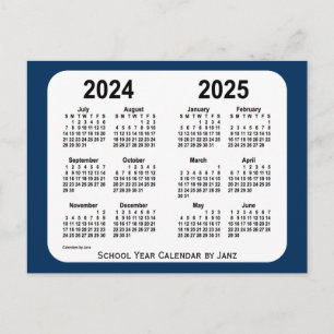 2024-2025 Politiebox Blauwe schoolagenda van Janz Briefkaart