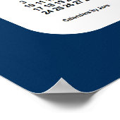 2024-2025 Politiebox Blauwe schoolagenda van Janz Poster (Hoek)