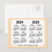 2024-2025 Schoolkalender Wheat Mini door Janz Briefkaart (Voorkant / Achterkant)