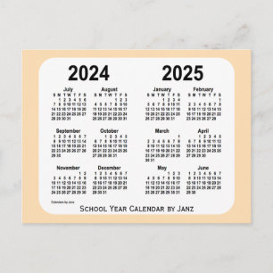 2024-2025 Schoolkalender Wheat Mini door Janz Briefkaart