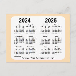 2024-2025 Schoolkalender Wheat Mini door Janz Briefkaart