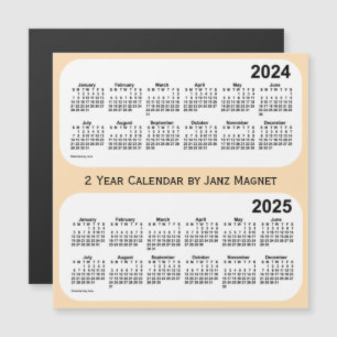 2024-2025 Tarwe 2 Jaar Kalender van Janz Magnet