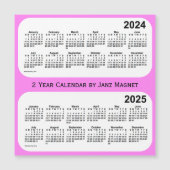 2024-2025 Violet 2 jaar Kalender door Janz Magnet (Voorkant)