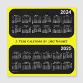 2024-2025 Yellow Neon 2 Year Agenda van Janz (Voorkant)