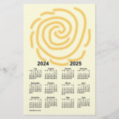 2024-2025 Zonnedagen Schooljaar Agenda van Janz Briefpapier (Voorkant)