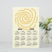 2024-2025 Zonnedagen Schooljaar Agenda van Janz Briefpapier (Staand voorkant)