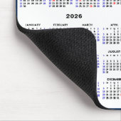 2024 - 2027 4 Jaar Kalender Eenvoudig Blauw US Vak Muismat (Hoek)