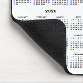 2024-2027 4 Jaar Kalender Eenvoudig Zwart US Vakan Muismat (Hoek)