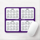 2024-2027 Paars 4 jaar vergaderrooster van Janz Muismat (Met muis)
