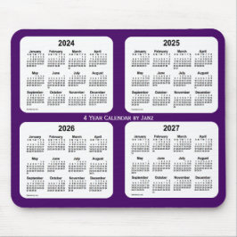 2024-2027 Paars 4 jaar vergaderrooster van Janz Muismat