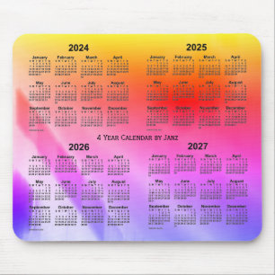 2024-2027 Rainbow Shadows 4-jaarkalender van Janz Muismat