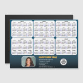 2024-2029 Agenda Corporate Photo Blue Magnetic (Voorkant / Achterkant)