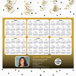 2024 - 2029 Agenda Corporate Photo Gold Magnetic