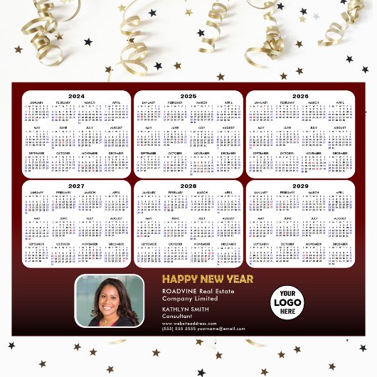 2024 - 2029 Agenda Corporate Photo Red Magnetic