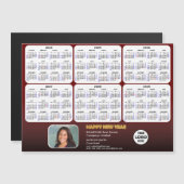 2024 - 2029 Agenda Corporate Photo Red Magnetic (Voorkant / Achterkant)