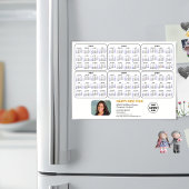 2024-2029 Agenda Corporate Photo White Magnetic