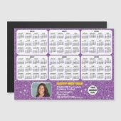 2024 - 2029 Calendar Business Logo Paars Magnetic (Voorkant / Achterkant)