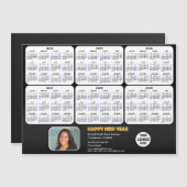 2024 - 2029 Calendar Business Photo Black Magnetic (Voorkant / Achterkant)