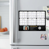 2024 - 2029 Calendar Business Photo Black Magnetic