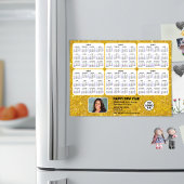 2024 - 2029 Calendar Corporate Logo Gold Magnetic