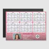 2024 - 2029 Calendar Corporate Logo roze Magnetic (Voorkant / Achterkant)