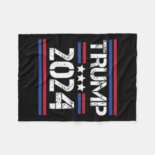 2024 2 Side I'm Voting Convicted Felon Fleece Deken (Voorkant (Horizontaal))