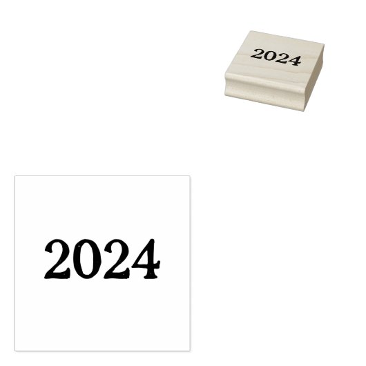 "2024" (33,02cm) rubberstempel (Gestempeld)