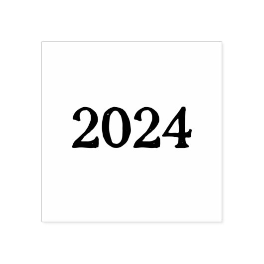 "2024" (33,02cm) rubberstempel (Afrduk)
