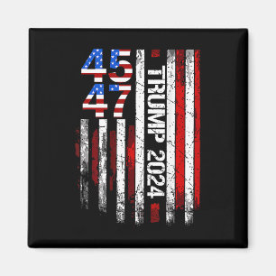 2024 45 47  Amerikaanse vlag Retro 4547 Magneet