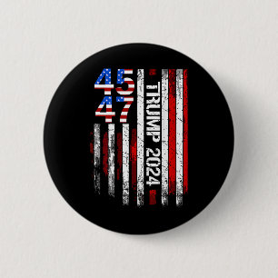 2024 45 47 Amerikaanse vlag Retro 4547 Ronde Button 5,7 Cm